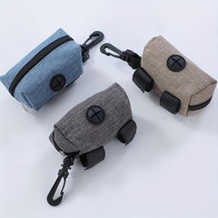 Portable Dog Poop Bag Carrier for Leash with 1 Roll Bag