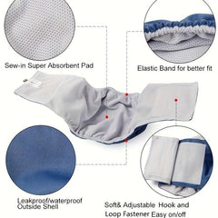 Anti Harassment Dog Diapers for Male Pets