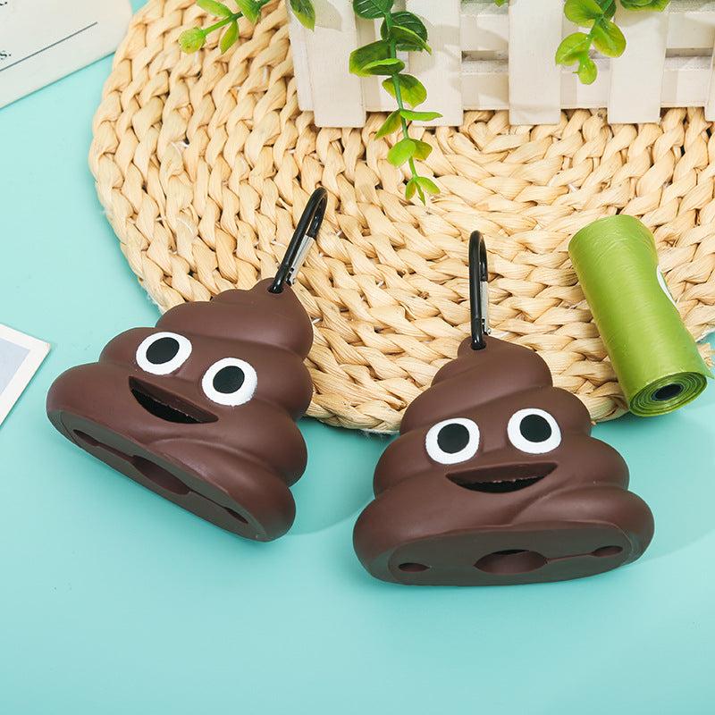 Portable Poop Shaped Waste Bag Holder Dispenser For Pets