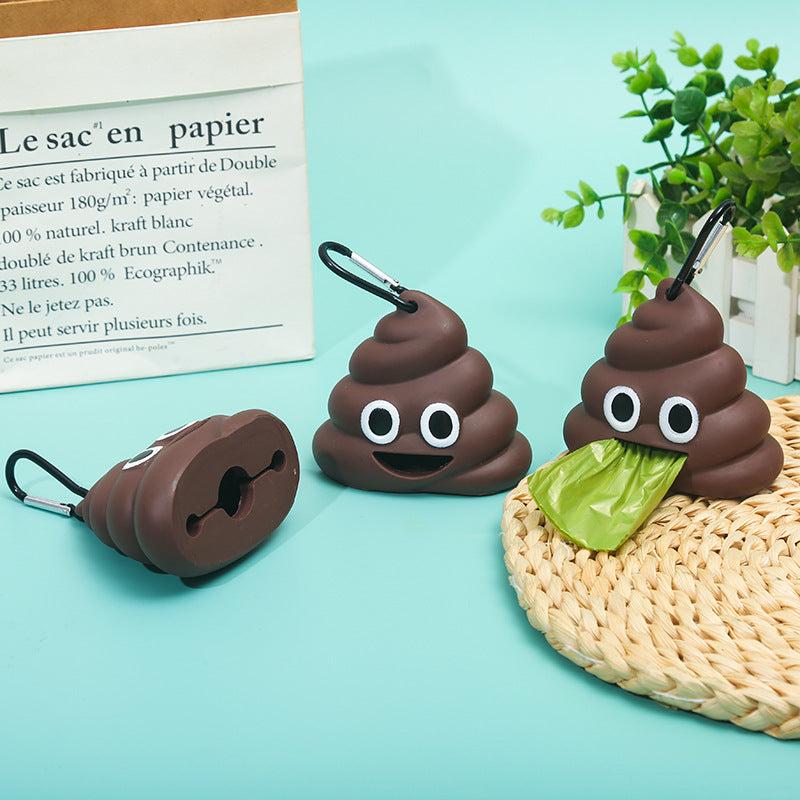 Portable Poop Shaped Waste Bag Holder Dispenser For Pets