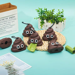 Portable Poop Shaped Waste Bag Holder Dispenser For Pets