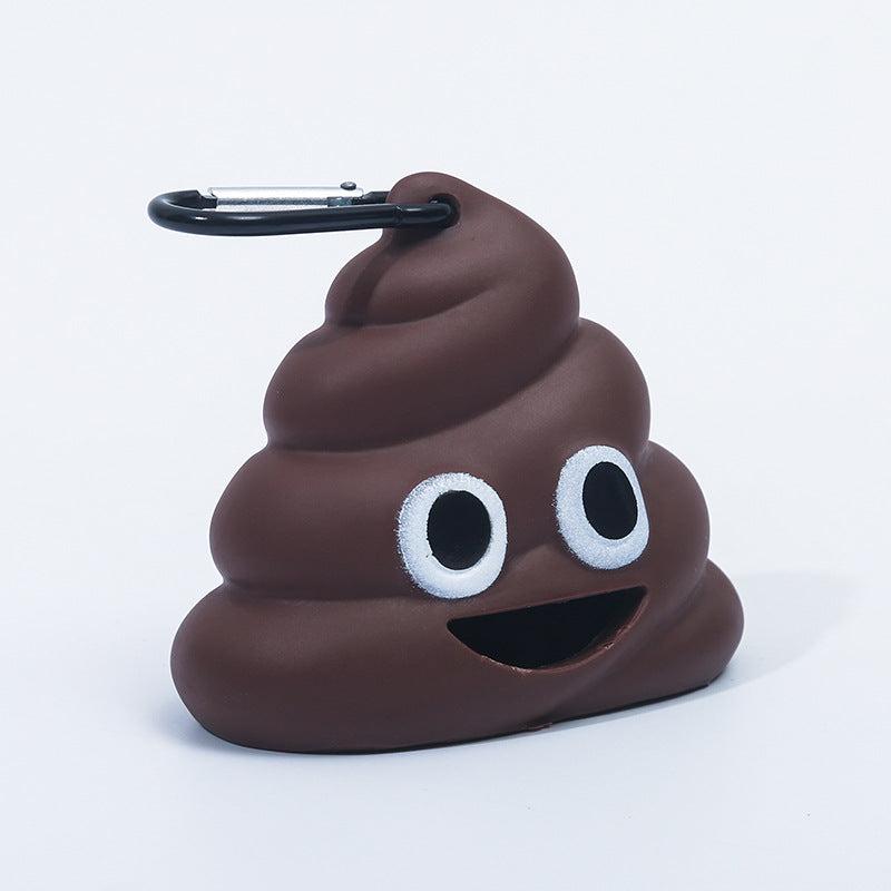 Portable Poop Shaped Waste Bag Holder Dispenser For Pets