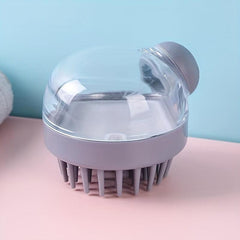 Silicone Dog Brush Pet Shampoo Brush Soft Bristle Dog Massage Bath Brush