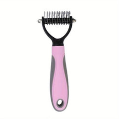 Pet Grooming Comb Double Sided Non-slip Handle
