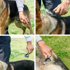 Pet Grooming Comb Double Sided Non-slip Handle