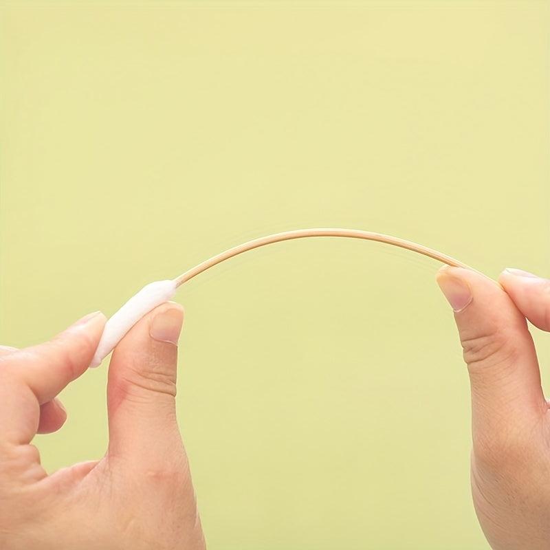 50pcs Pet Cotton Swabs With Wooden Handle for Ear & Eye Cleaning