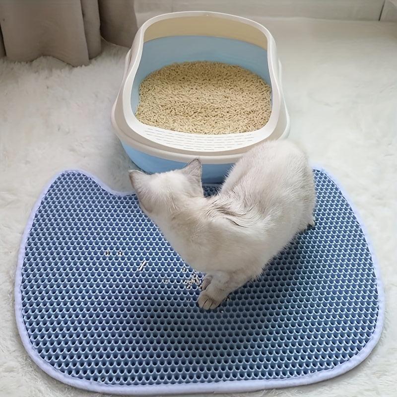 Cat Head Shaped Double Layer Waterproof Cat Litter Pad