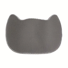 Cat Head Shaped Double Layer Waterproof Cat Litter Pad