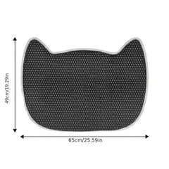 Cat Head Shaped Double Layer Waterproof Cat Litter Pad