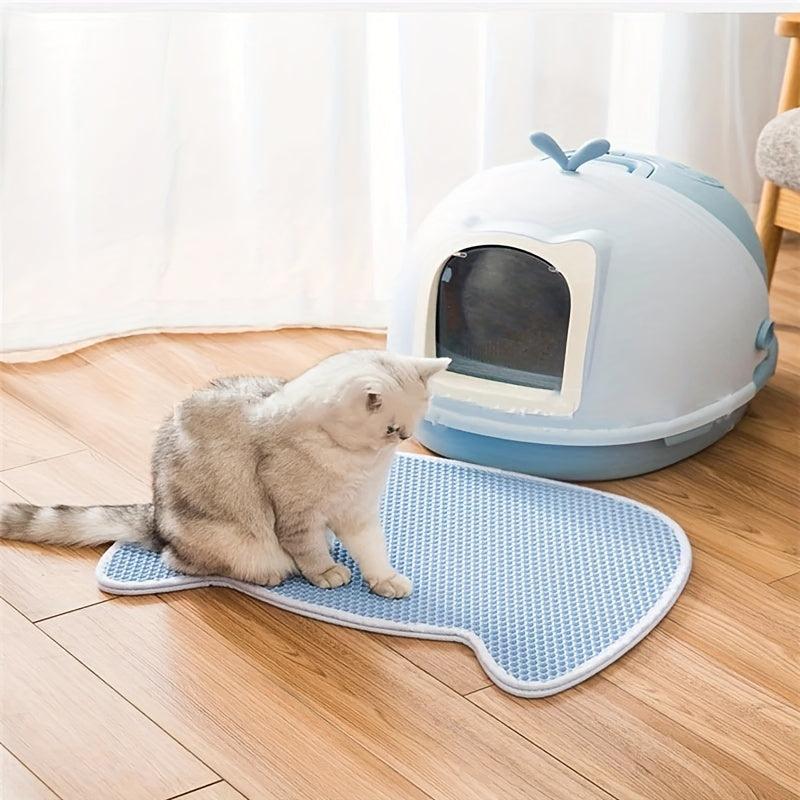Cat Head Shaped Double Layer Waterproof Cat Litter Pad