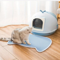 Cat Head Shaped Double Layer Waterproof Cat Litter Pad