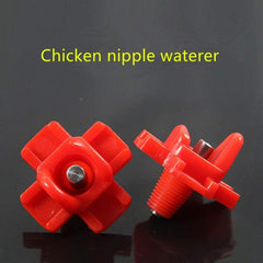 Automatic Poultry Feeder Chicken Water Fountain & Feeding Nozzle