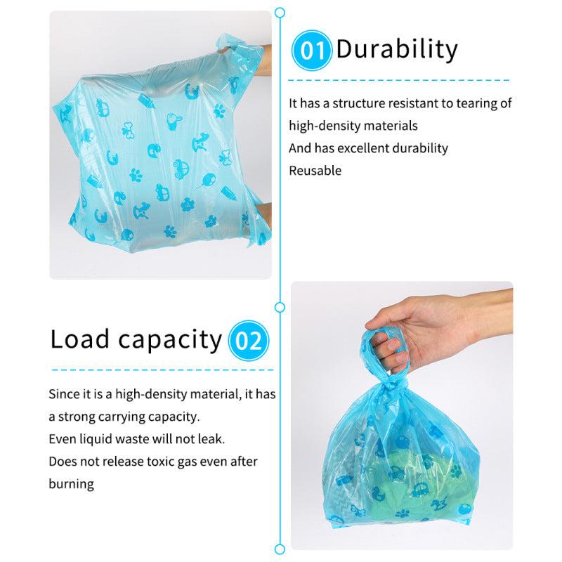 100pcs Durable 1.5 Silk Dog Poop Bags Leak Proof Pet Waste Disposal