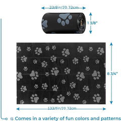150 Thick Plastic Dog Poop Bags for Outdoor Puppy Walking
