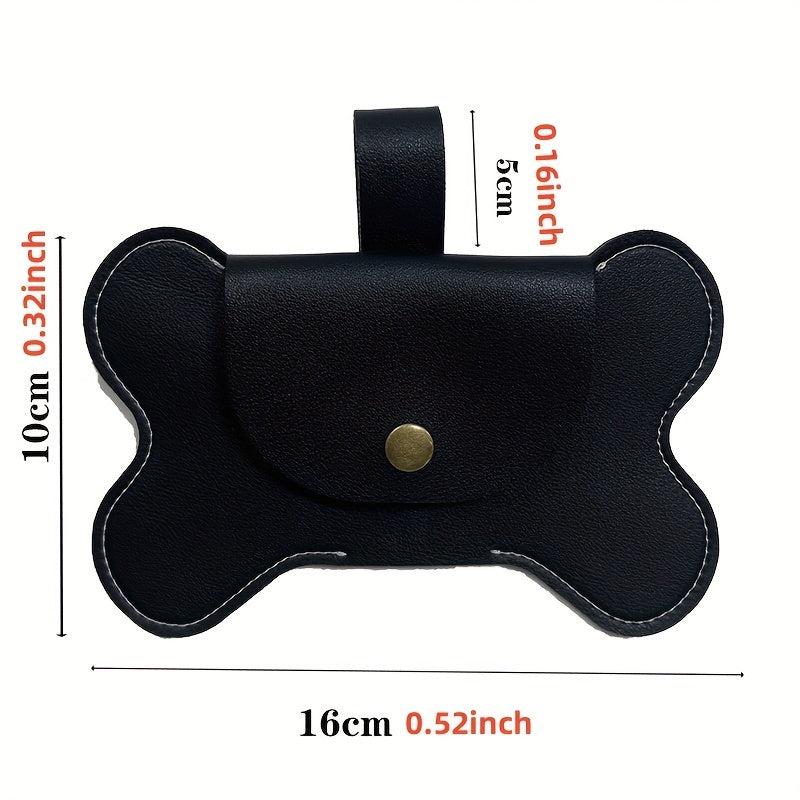Bone Shaped Dog Poop Bag Holder Leash Attachment