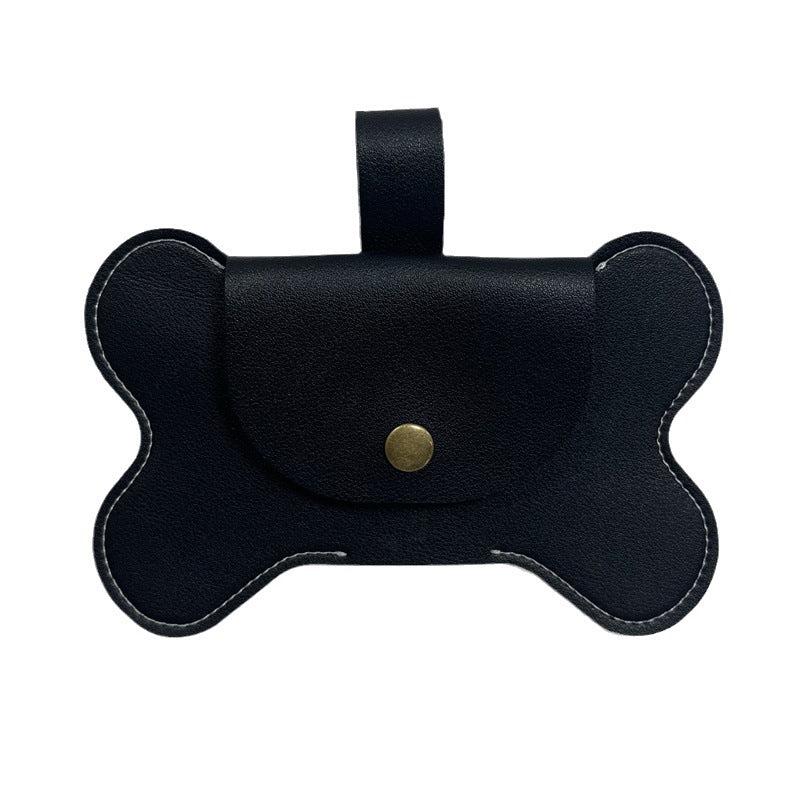 Bone Shaped Dog Poop Bag Holder Leash Attachment