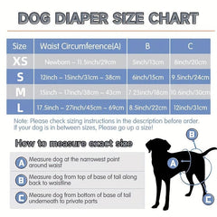 High Absorbency Reusable Female Dog Diapers Leak-proof Puppy Diapers