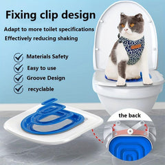 Cat Toilet Training System Urinal Seat Reusable Washable Toilet Seat