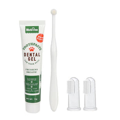 Beef Vanilla Flavor Pet Tooth Care Set Dog Toothpaste Dog Teeth Cleaning Brush