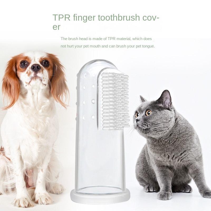 Beef Vanilla Flavor Pet Tooth Care Set Dog Toothpaste Dog Teeth Cleaning Brush