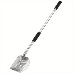Adjustable Metal Cat Litter Scoop with Long Handle and Detachable Shovel