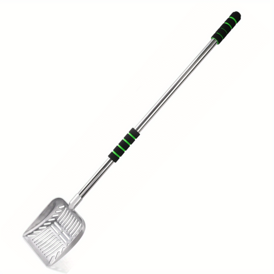 Adjustable Metal Cat Litter Scoop with Long Handle and Detachable Shovel