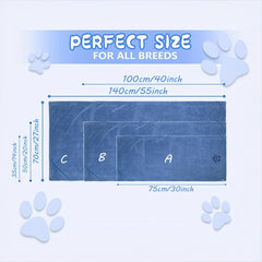 Dog Bath Towel Cat Grooming Towel Quick Dry Microfiber Bath Towel