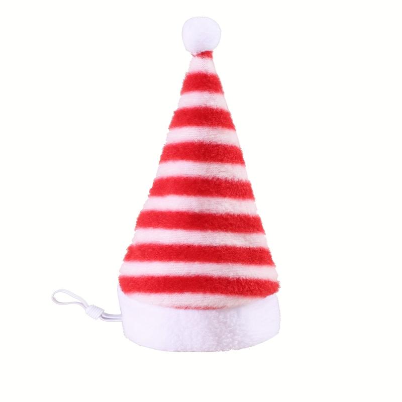 Plush Pet Christmas Party Costume Hat For Cat Dog
