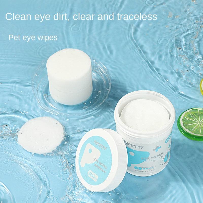 200pcs Disposable Pet Eye Cleaning Wipes Tear Stain Remover For Dogs Cats