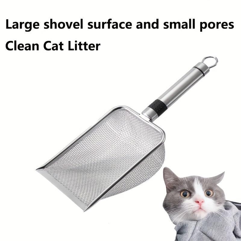 Cat Litter Scoop Stainless Steel Easy Clean Non-stick Shovel