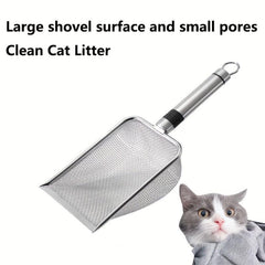 Cat Litter Scoop Stainless Steel Easy Clean Non-stick Shovel