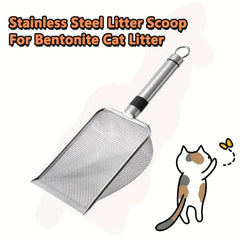 Cat Litter Scoop Stainless Steel Easy Clean Non-stick Shovel