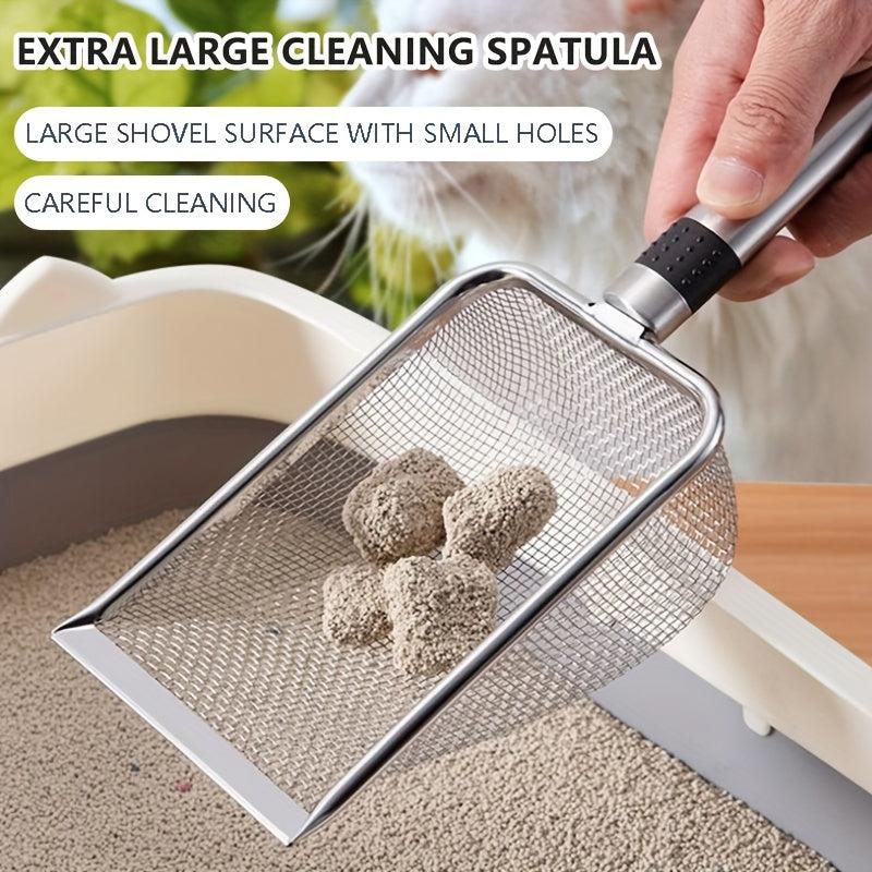 Cat Litter Scoop Stainless Steel Easy Clean Non-stick Shovel