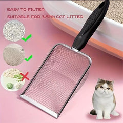 Stainless Steel Cat Litter Scoop for Easy Cleaning