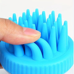 Pet Shampoo Brush Silicone Massage Comb for Dog & Cat Grooming