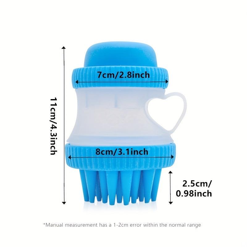 Pet Shampoo Brush Silicone Massage Comb for Dog & Cat Grooming