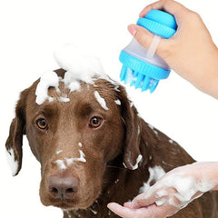 Pet Shampoo Brush Silicone Massage Comb for Dog & Cat Grooming