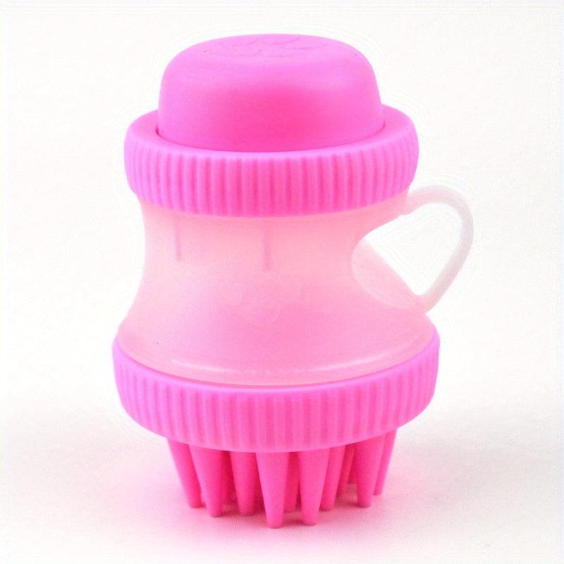 Pet Shampoo Brush Silicone Massage Comb for Dog & Cat Grooming