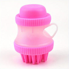 Pet Shampoo Brush Silicone Massage Comb for Dog & Cat Grooming