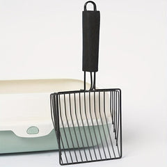 Stainless Steel Kitty Litter Scooper - Durable Pet Cleaning Tool