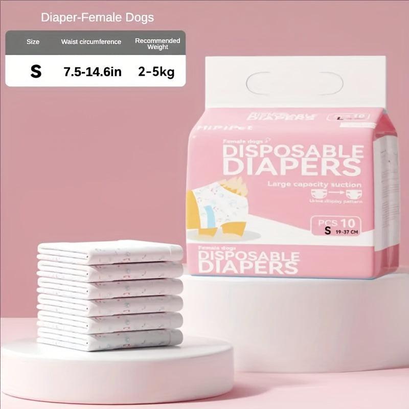 Disposable Breathable Dog Diapers Dog Menstrual Pants High Absorbency
