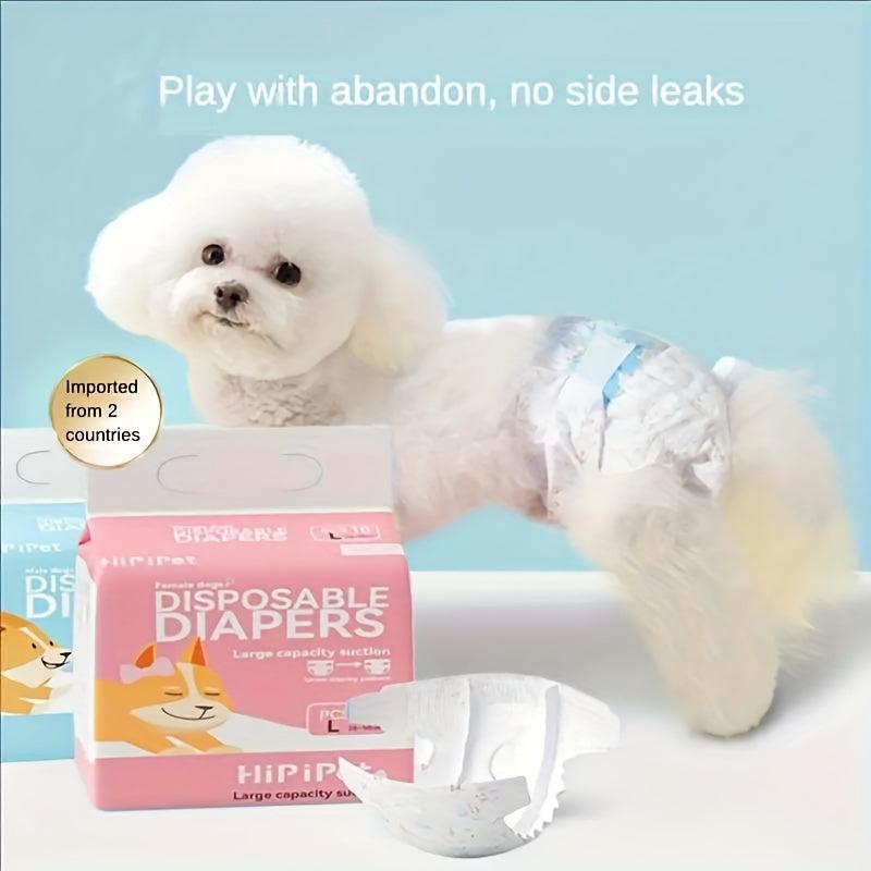 Disposable Breathable Dog Diapers Dog Menstrual Pants High Absorbency