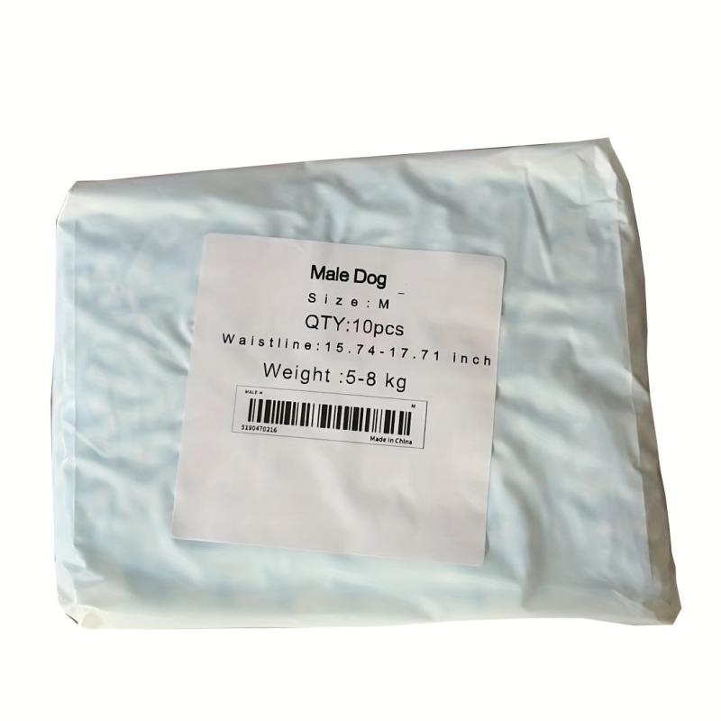 10 Pack Male Pet Diapers Dog Wraps Disposable No Tail