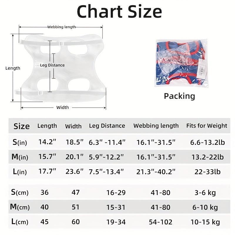 Breathable Grooming Hammock Harness with Nail Clippers for Dogs