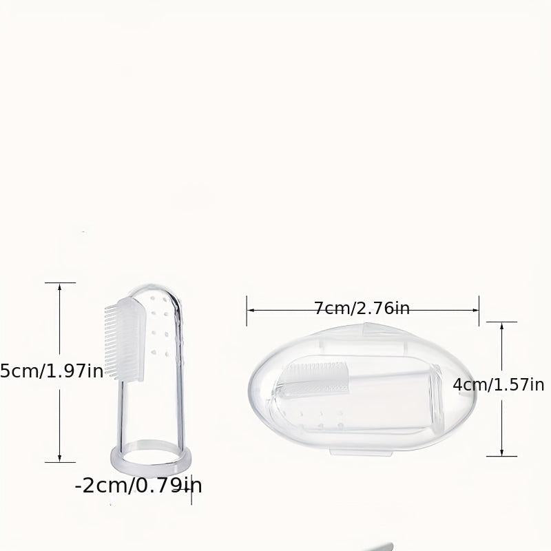 Pet Silicone Fingertip Toothbrushes 2 Boxes for Dogs and Cats