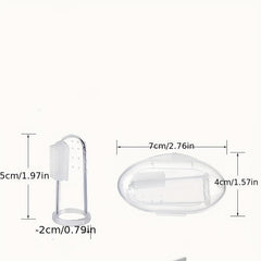 Pet Silicone Fingertip Toothbrushes 2 Boxes for Dogs and Cats