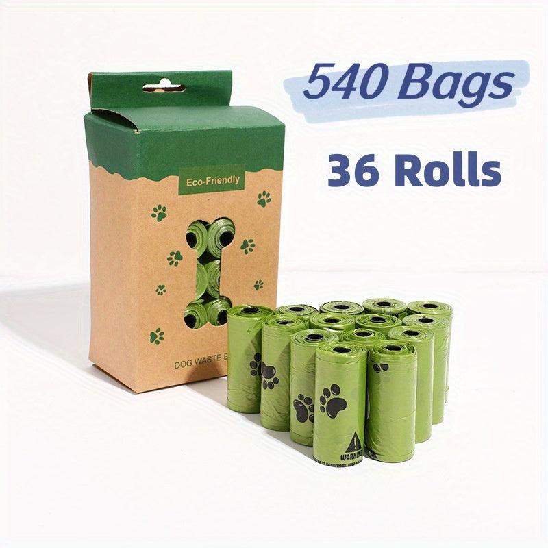 Eco-Friendly Dog Poop Bags, 36 Rolls, 540 Count