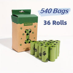 Eco-Friendly Dog Poop Bags, 36 Rolls, 540 Count