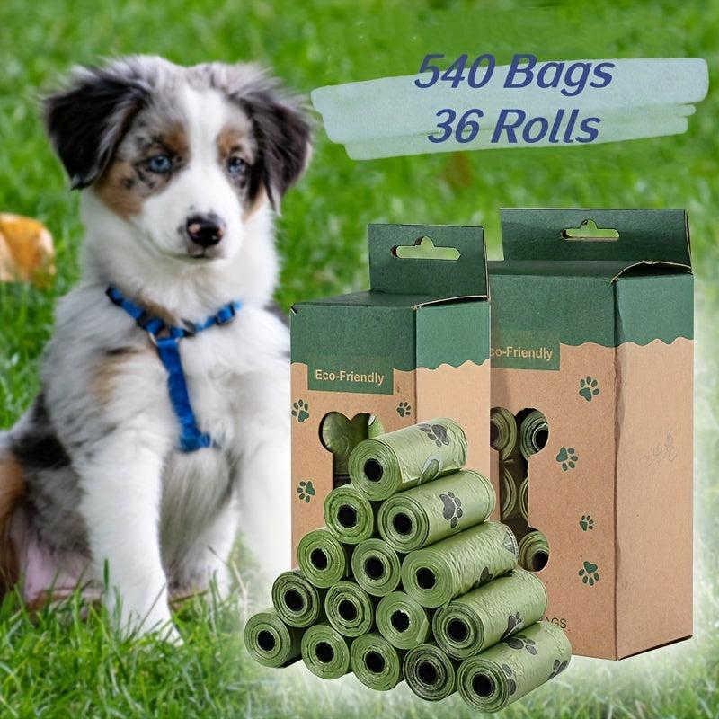Eco-Friendly Dog Poop Bags, 36 Rolls, 540 Count