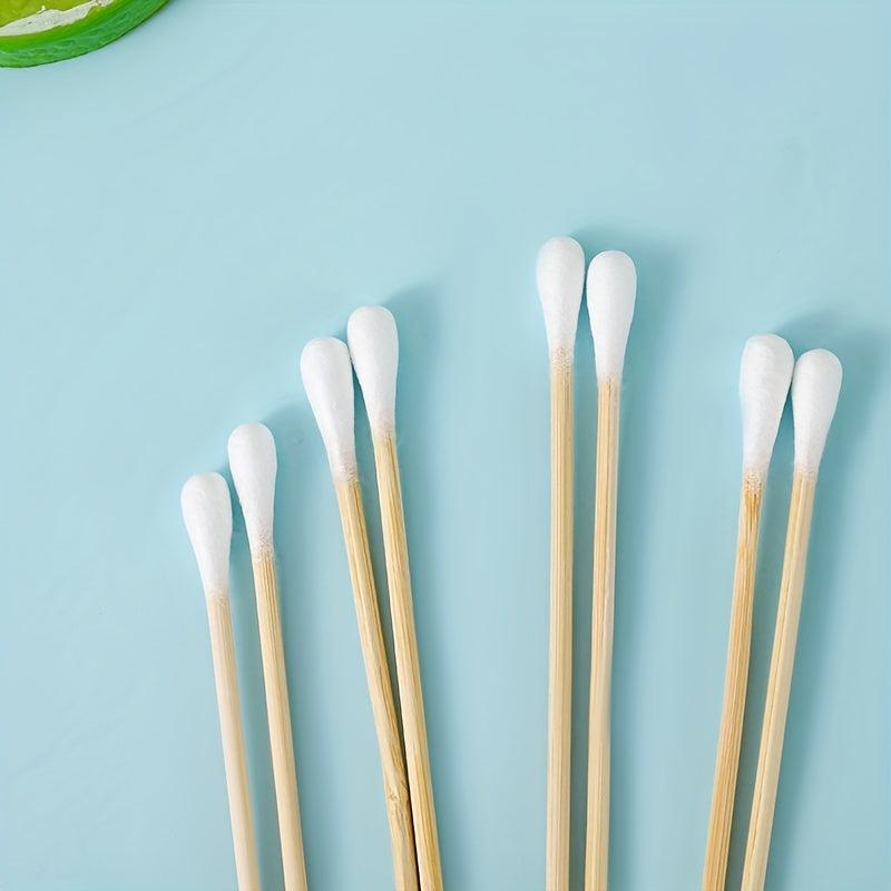 100pcs Pet Cotton Swabs Wooden Handle Dog Ear Cleaning